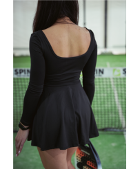 Wema Black Long - Sleeved Dress